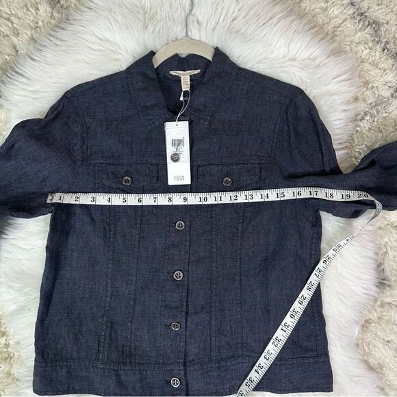 Eileen Fisher Blue Organic jacket - Picture 14 of 15